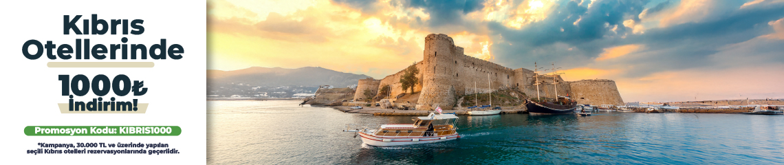 Kıbrıs Otellerinde Ekstra 1.000 TL İndirim Kodu