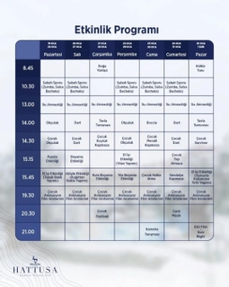 Hattuşa Vacation Termal Club Kazdağları Ara Tatili Programı