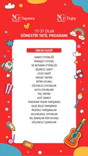 NG Sapanca Wellness & Convention Sömestir Tatili Çocuk Festivali