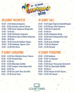 Courtyard Long Beach Holiday Resort Sömestr Tatili Etkinlikleri