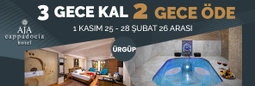 Aja Cappadocia Hotel 3 Gece Kal 2 Gece Öde Kampanyası